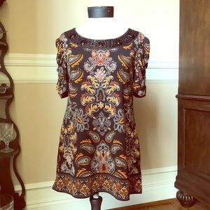 Black multicolored dress or tunic